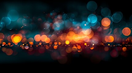 Abstract dark  blurred  with bokeh effect background, poster and wallpaper or banner