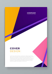 Colorful colourful vector abstract shapes cover design