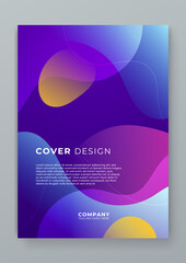 Colorful colourful vector simple geometric abstract shapes covers
