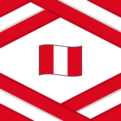Peru Flag Abstract Background Design Template. Peru Independence Day Banner Social Media Post. Peru Template