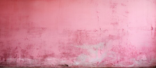 A close up of a pink wall with various shades of purple stains creating a unique pattern on the...