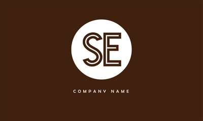 SE, ES, S, E Abstract Letters Logo Monogram