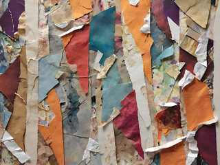 Torn Paper Backgrounds Infused with Narrative Charm