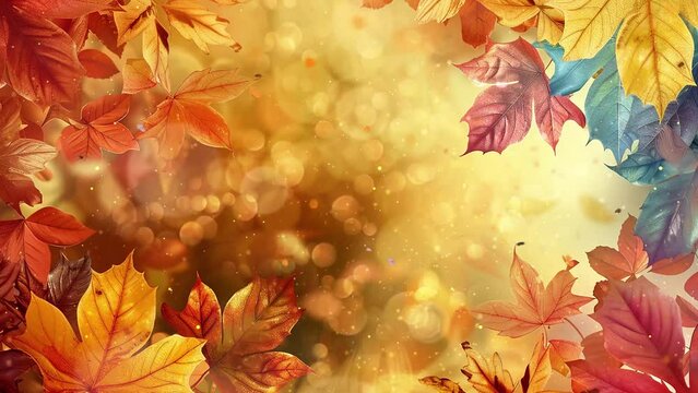 thanks giving day happy thanksgiving holiday design. seamless looping overlay 4k virtual video animation background