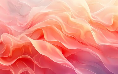 Abstract pink and red wave pattern on light pink background