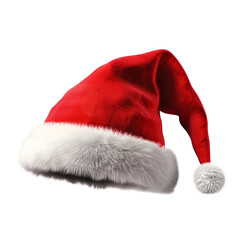 Santa's Red Hat - Symbolizing Christmas Festivity on transparent background
