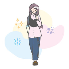 春のおしゃれコーデ