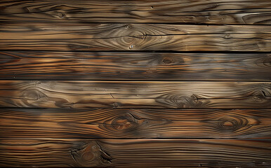 Timeless Texture: Top View of Aged Brown Wood Surface. Dark textured wooden background - 768399078