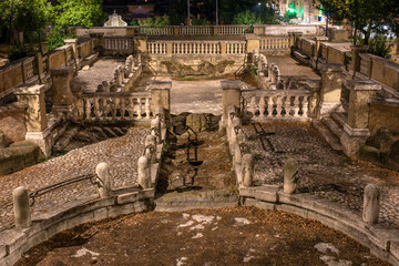 The Nymph Fountain In Park Of Colle Oppio in Rome.