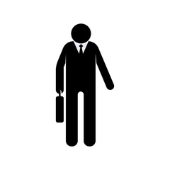 Businessman Icon. Manager Symbol - Vector.