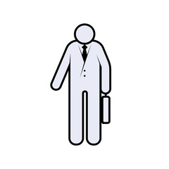 Businessman Icon. Manager Symbol - Vector.