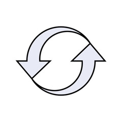 Change Icon. Symbol Changing Direction - Vector.