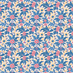 Singapore Peranakan seamless pattern, seamless tile, floral background, Peranakan culture, Nyonya motifs, Nyonya pattern for gift paper, card, textile and product design
