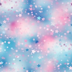 Blurry background with pink and blue stars