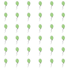 Light green balloon pattern