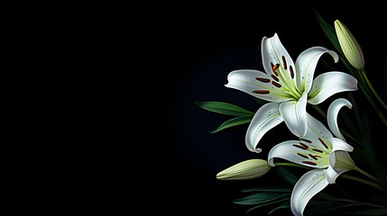 Elegant lilies in bloom