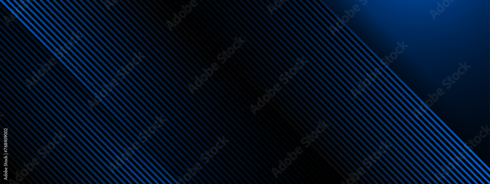 Poster blue and black vector abstract 3d futuristic modern neon banner with shape line