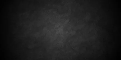 Foto op Plexiglas Old wall dark black backdrop grunge background. black concrete wall , grunge stone texture background. Distressed Rough Black cracked wall slate texture wall grunge backdrop rough background © MdLothfor