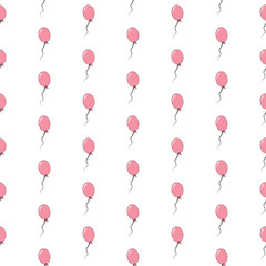 Sea pink balloon pattern