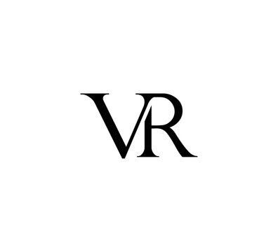 Initial Letter Logo. Logotype design. Simple Luxury Black Flat Vector vr