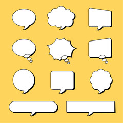 말풍선 일러스트 디자인