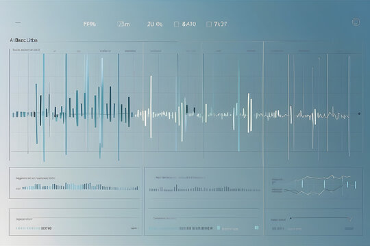 a serene light blue gradient background for a healthcare data dashboard, with subtle references such as heartbeat lines or EKG waveforms, creating a minimalist yet medically-inspired look