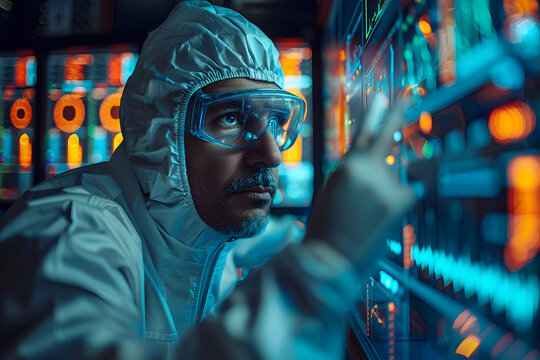 Cyber Security Laboratory Conducting Experiments on Network Vulnerabilities in a Dramatic and Moody Workspace