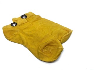 white bear socks on a white background