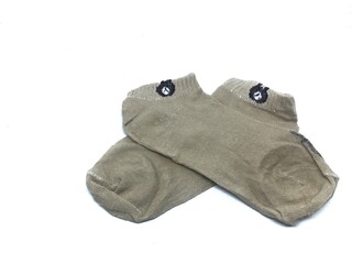 white bear socks on a white background