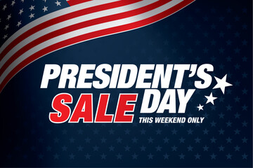 presidents day sale banner vector graphic design