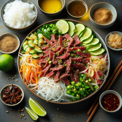 Gourmet Thai Dish: Spicy Beef Salad - Yum Nua