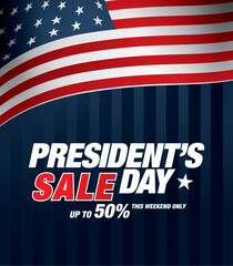 president day sale banner vector graphic design
