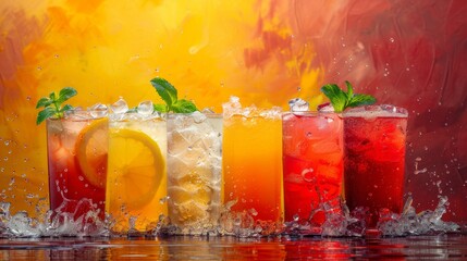 Refreshing fizzy beverage enjoyed worldwide, soft drinks offer a bubbly sensation with various flavors, quenching thirst in every sip.
