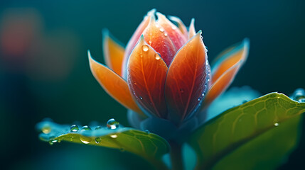 Obraz premium Flower buds gradually unfold background