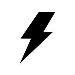 Flash icon symbol. power icon. flash lightning bolt icon. Electric power symbol. Power energy sign, vector illustration. flash thunder power icon, flash lightning bolt icon with thunder bolt - Electri