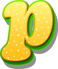 Letter P, Green Leafy Alphabet