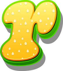 Letter R, Green Leafy Alphabet