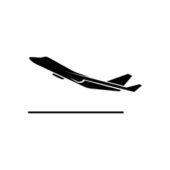 Departure Icon. Plane Traffic Symbol - Vector.