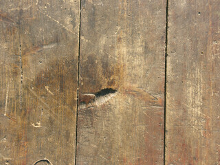 The texture of old boards laid vertically. View from above. Close - obrazy, fototapety, plakaty