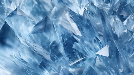 Obraz premium Digital technology clean and simple ice blue abstract graphic poster web page PPT background with generative