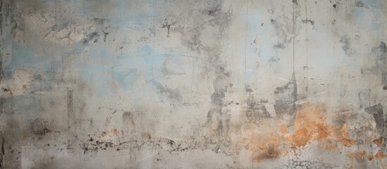 A closeup of a concrete wall covered in various stains, creating a unique and visually intriguing pattern. The building material serves as a canvas for industrial art