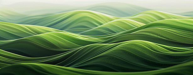 Nature-Inspired Green Abstract: Lines Wallpaper Background