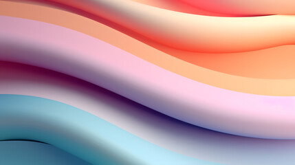 Obraz premium Digital technology rainbow color curve abstract graphic poster web page PPT background with generative