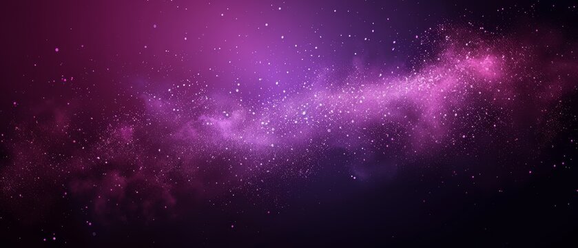   A space filled with lots of stars on a purple and black background with stars in the middle of the image