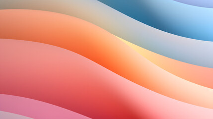 Digital technology rainbow color curve abstract graphic poster web page PPT background with generative