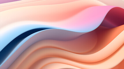 Obraz premium Digital technology rainbow color curve abstract graphic poster web page PPT background with generative