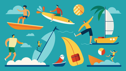 banana boat vector illustration