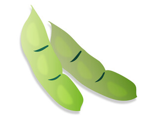 枝豆のイラスト