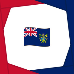 Pitcairn Islands Flag Abstract Background Design Template. Pitcairn Islands Independence Day Banner Social Media Post. Pitcairn Islands Banner