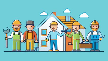 team of workers vector illustration 